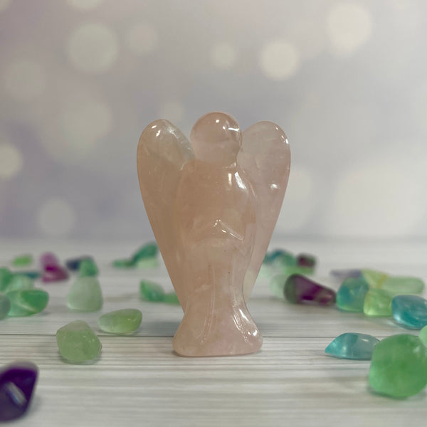 Load image into Gallery viewer, Rose Quartz Angel (4cm)