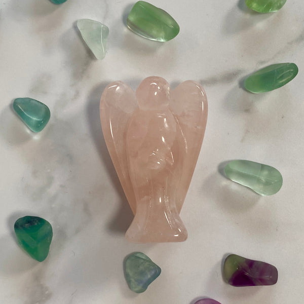 Load image into Gallery viewer, Rose Quartz Angel (4cm)