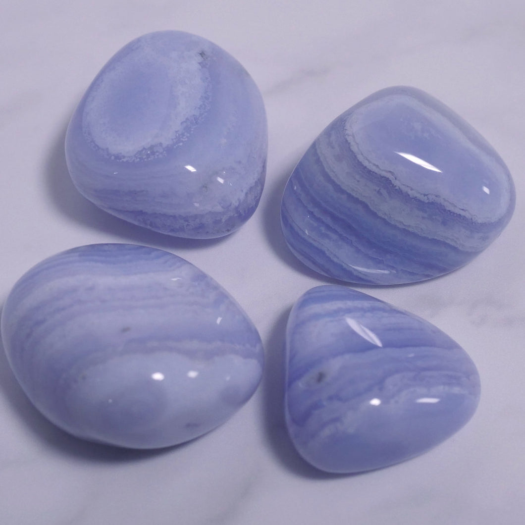 Calming - Blue Lace Agate Tumbled Stone
