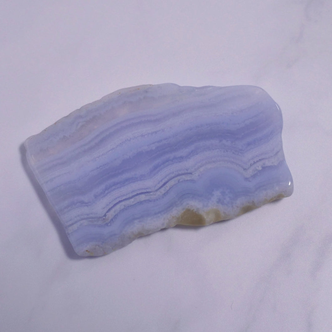 Calming - Blue Lace Agate Flat Stone Slice