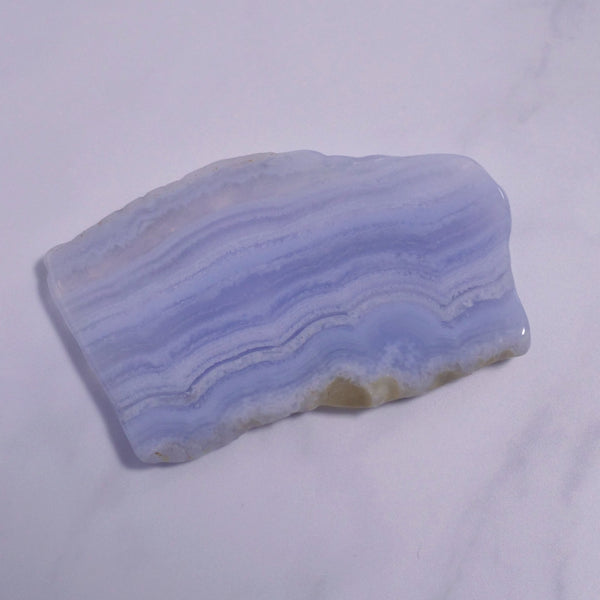 Load image into Gallery viewer, Calming - Blue Lace Agate Flat Stone Slice
