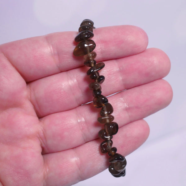 Load image into Gallery viewer, Protection - Smokey Quartz Chip Bracelet
