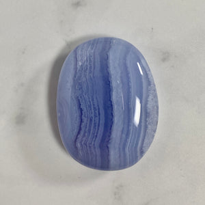Blue Lace Agate Flat Stone