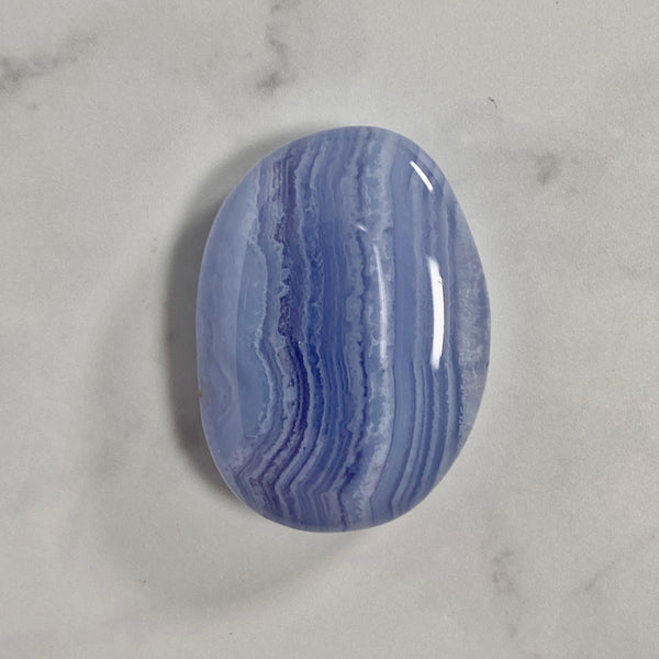 Load image into Gallery viewer, Blue Lace Agate Flat Stone
